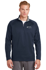 Sport Tek 1/4 Zip Wicking Fleece Navy/Gray